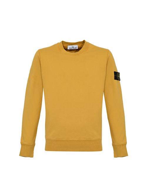 Felpa 6100060 in cotone Mustard STONE ISLAND | 6100060S0051V0034